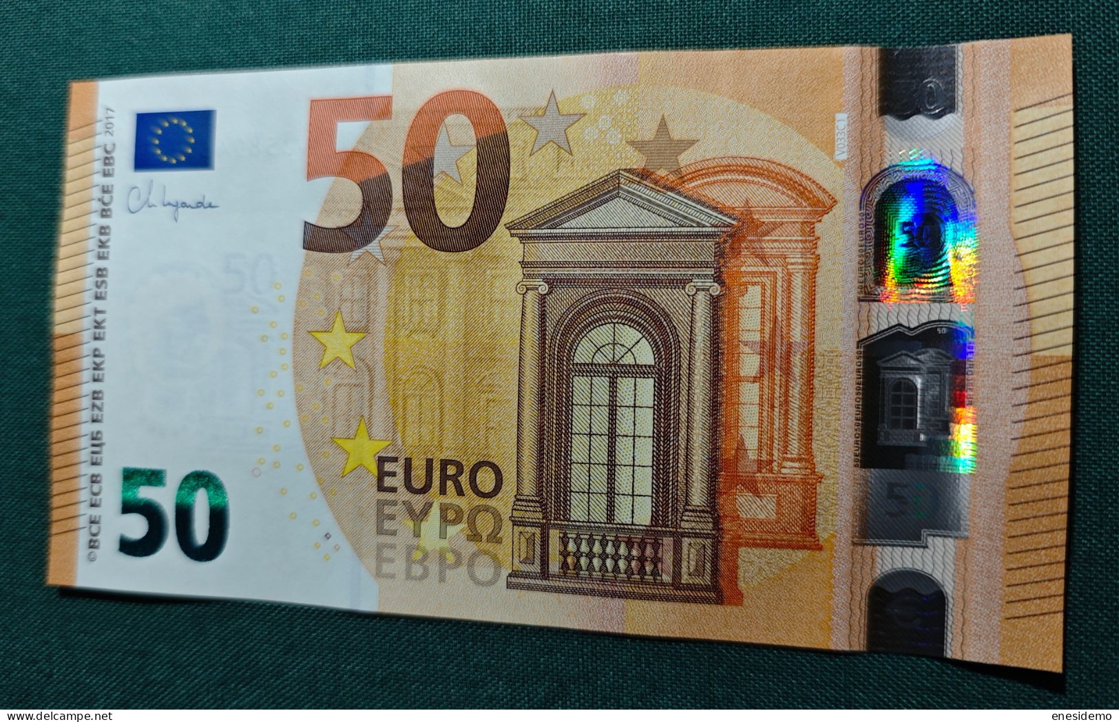 50 EURO V033C1 VD SPAIN 2017 LAGARDE SC FDS UNCIRCULATED PERFECT - 50 Euro