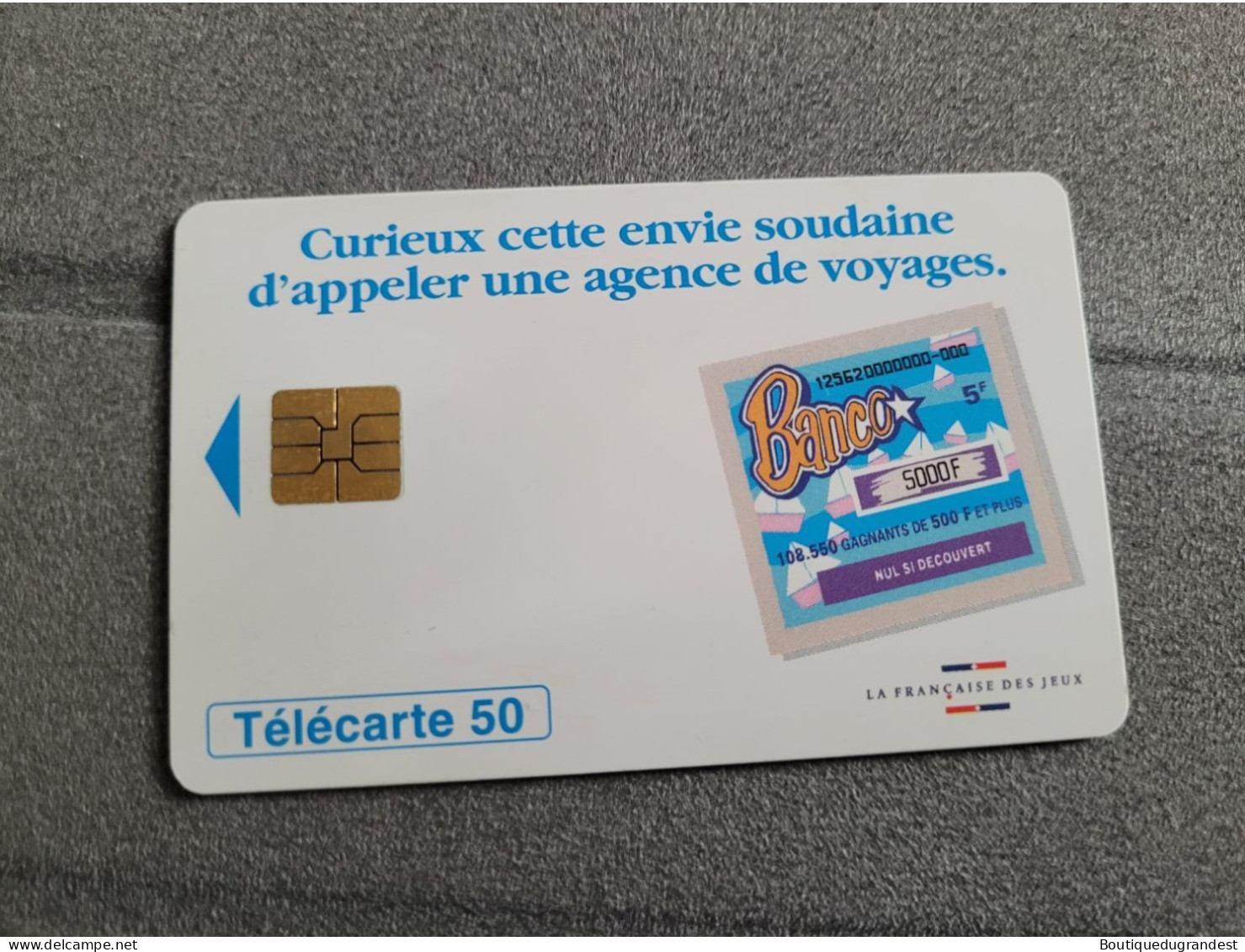 Télécarte 50 Banco Bleu - Games