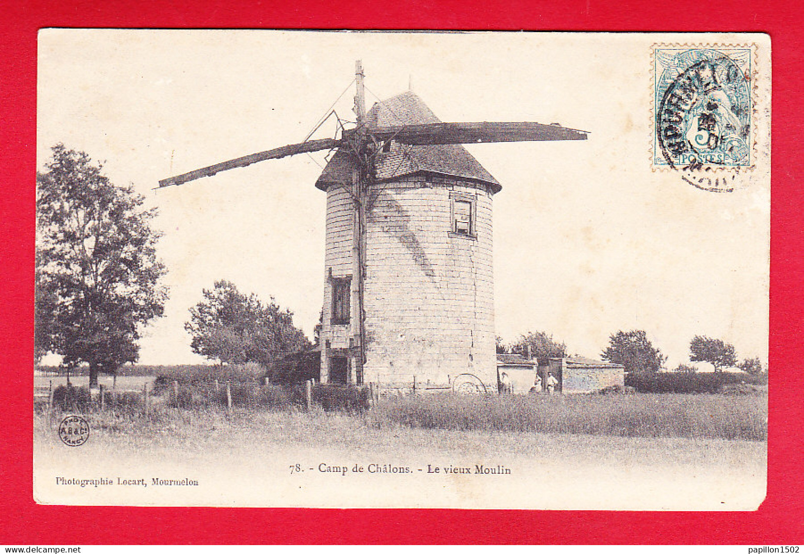 F-51-Chalons-33P215  Camp De Châlons, Le Vieux Moulin, Cpa  - Camp De Châlons - Mourmelon