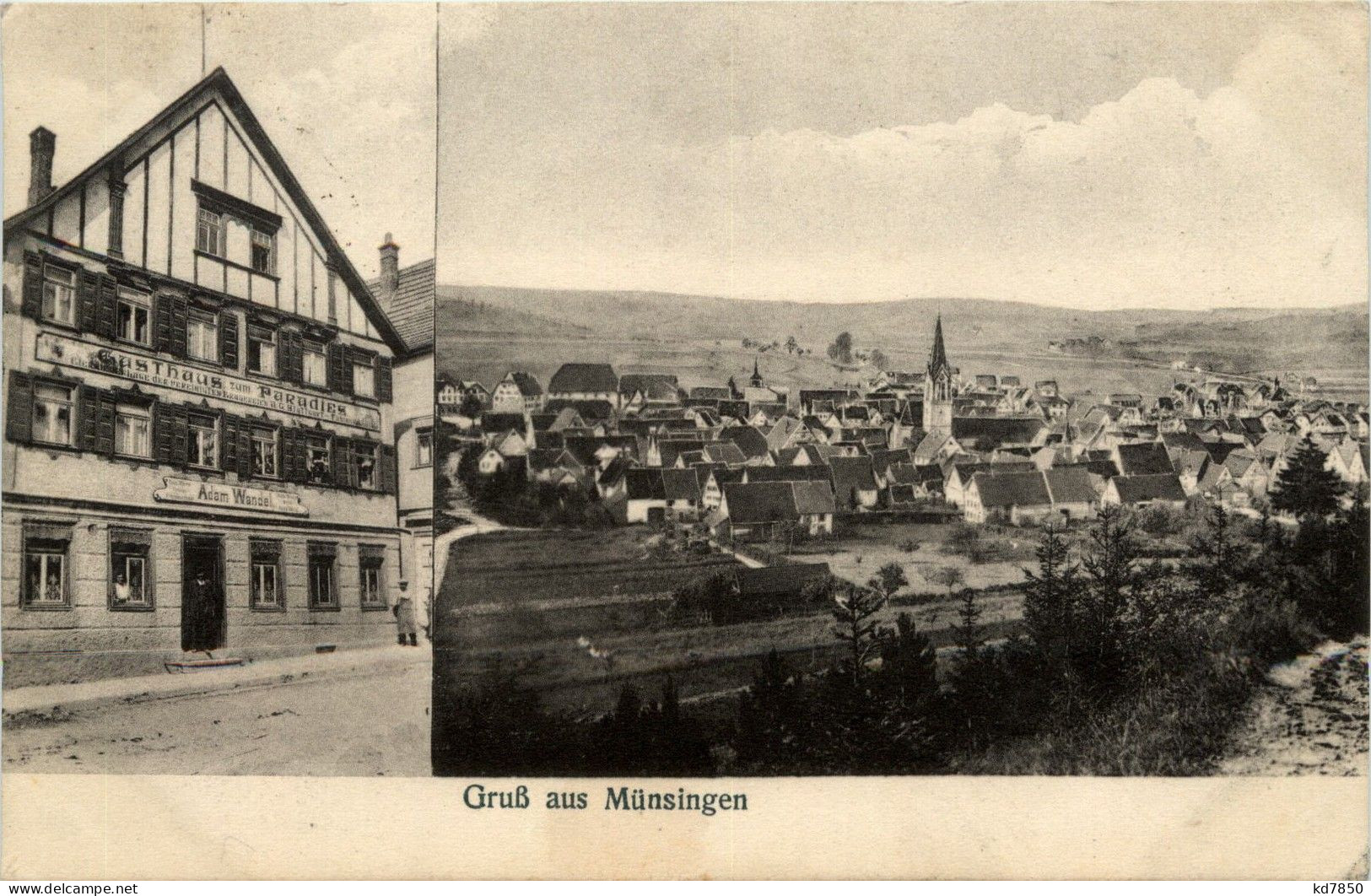 Gruss Aus Münsingen - Gasthaus Zum Paradies - Muensingen