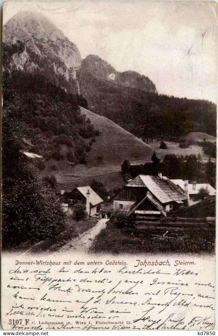 Gesäuse/Steiermark - Gesäuse, Donner-Wirtshaus Mit Dem Unteren Oedstein, Johnsbach - Gesäuse