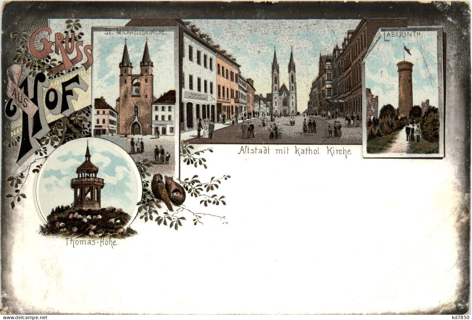 Gruss Aus Hof - Litho - Hof