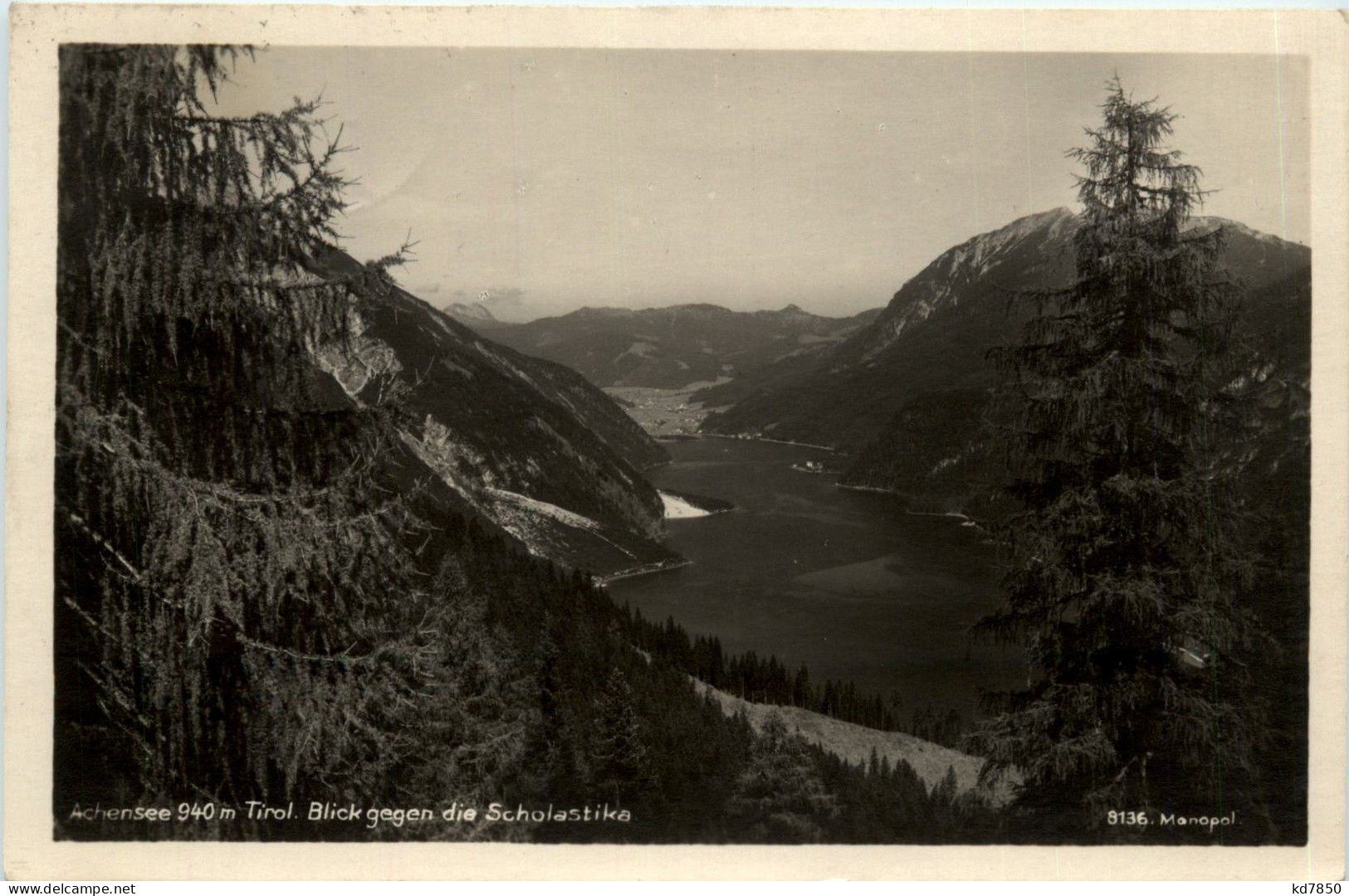 AAchensee/Tirol, Orte Und Umgebung - Achensee, Blick Gegen Die Scholastika - Achenseeorte