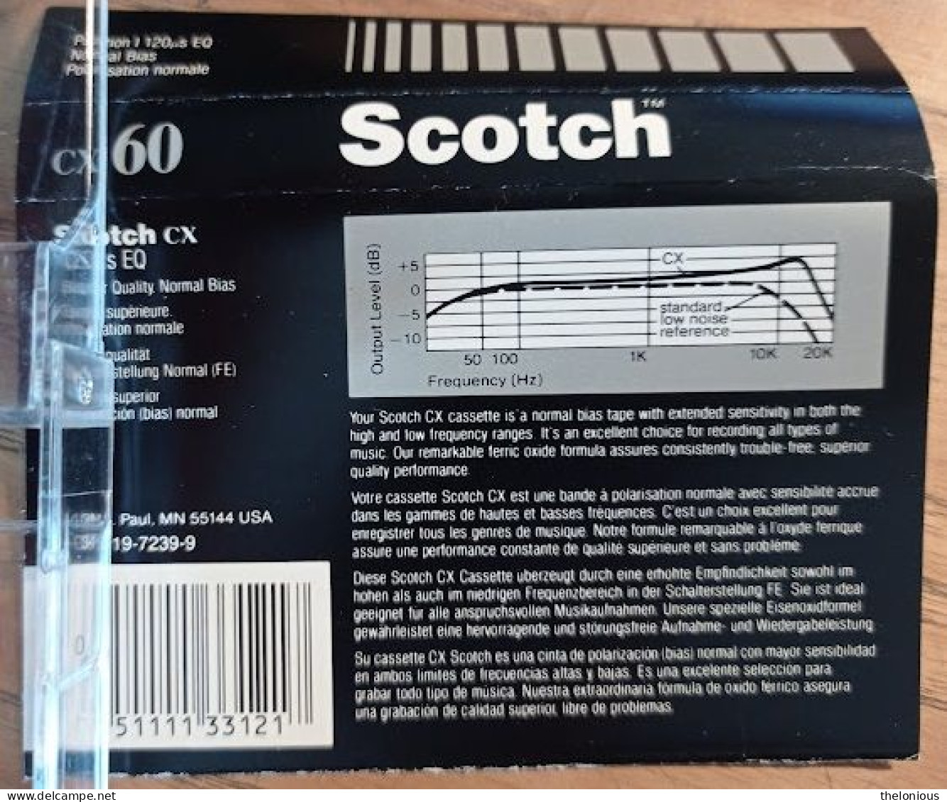 # Audiocassetta Scotch CX 60 Usata Per Una Sola Registrazione - Audio Tapes