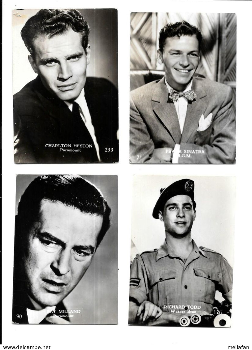 AK21 - IMAGES DOS VIERGE - RAY MILLAND - RICHARD TODD - FRANK SINATRA - CHARLTON HESTON - Photographs