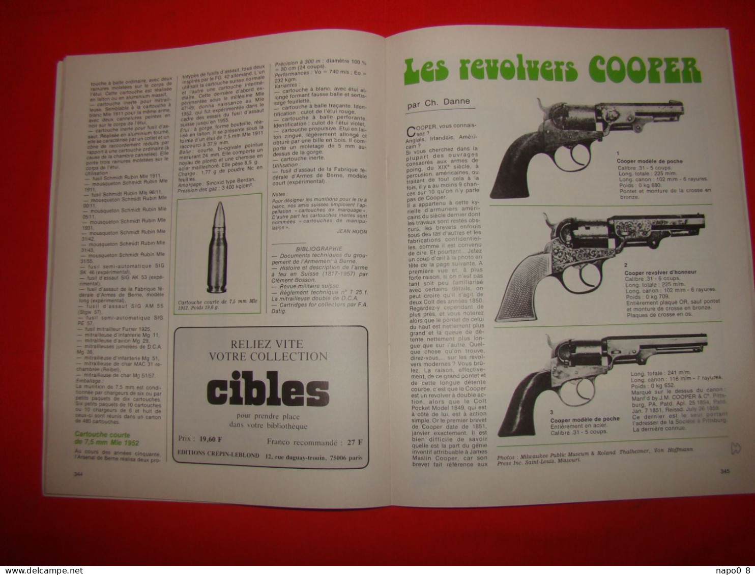 Lot De 26 Magazines " CIBLES " La Revue Des Armes Et Du Tir - French