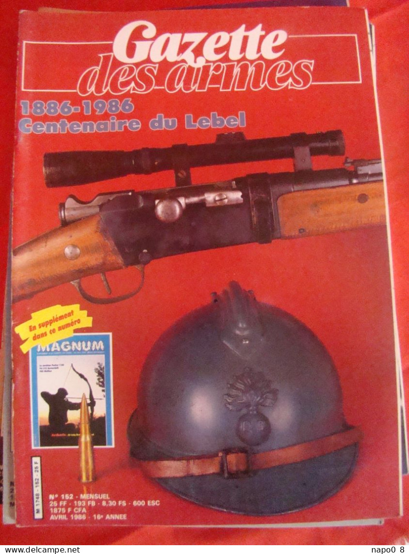 lot de 22 magazines " GAZETTE DES ARMES " ( la poudre noire )