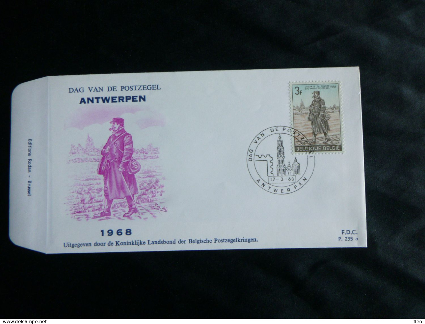 1968 1445 FDC ( Antwerpen )  :" Journée Du Timbre / Dag Van De Postzegel 1968 " - 1961-1970