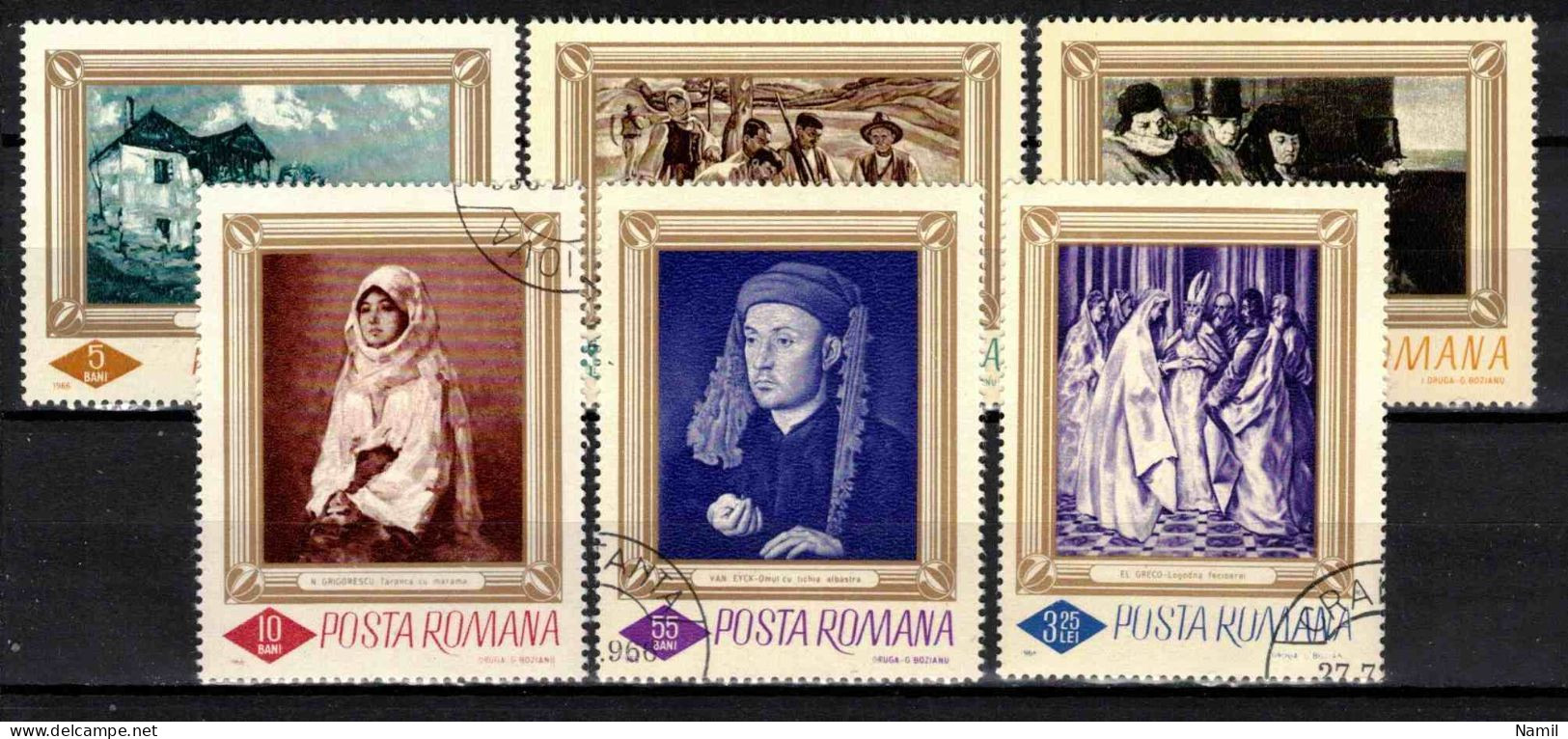 Roumanie 1966 Mi 2519-24 (Yv 2248-53), Obliteré - Used Stamps