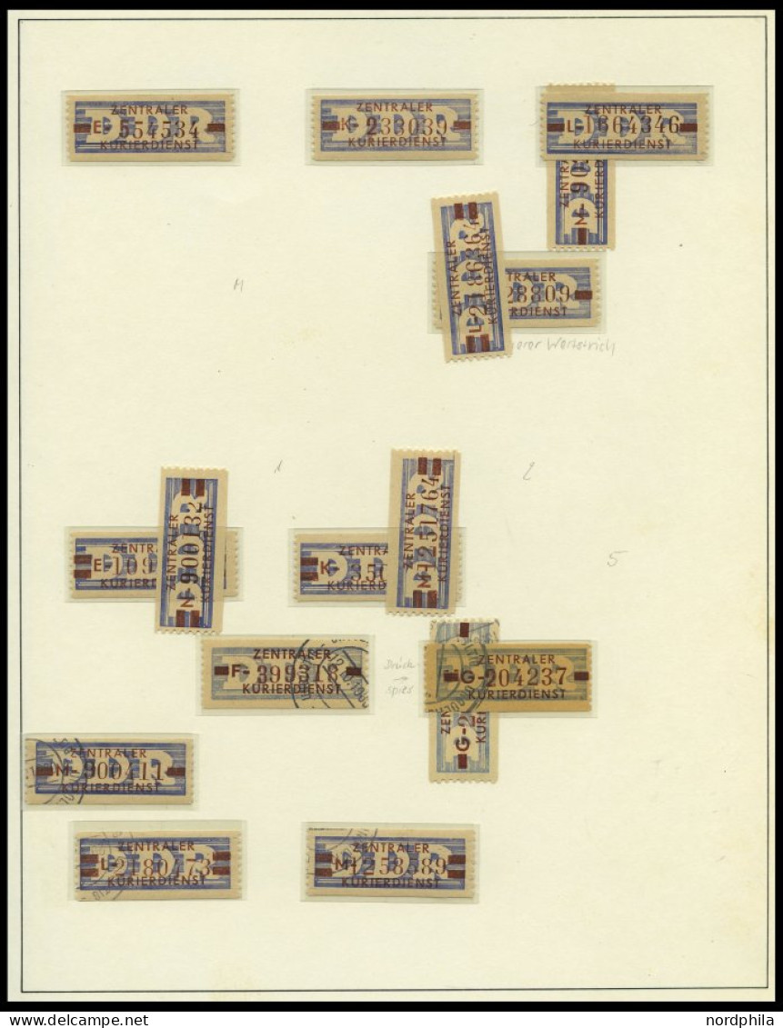 DIENSTMARKEN B D 16-31 , O, überwiegend Postfrische Sammlung Wertstreifen-Nachdrucke, Mit 88 Werten, Fast Nur Prachterha - Sonstige & Ohne Zuordnung