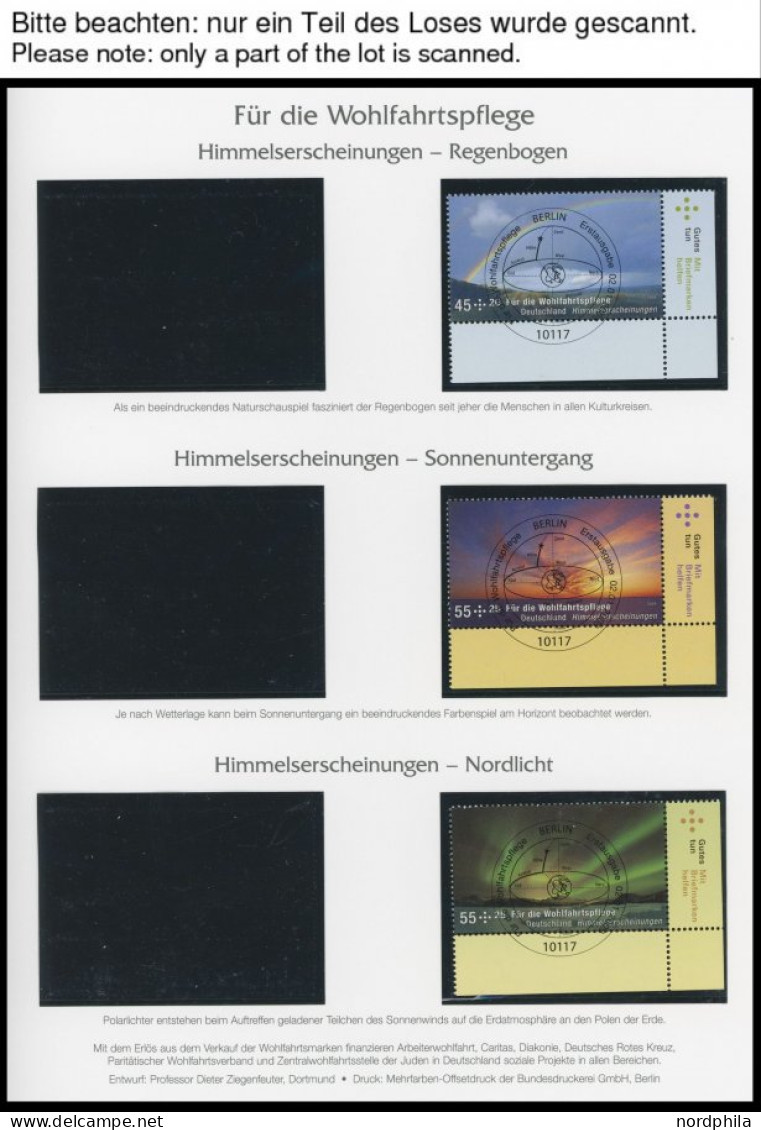 JAHRGÄNGE 2707-67 O, 2009, Kompletter Jahrgang, Ohne Selbstklebende Marken, Jeweils Aus Der Rechten Unteren Bogenecke, M - Autres & Non Classés