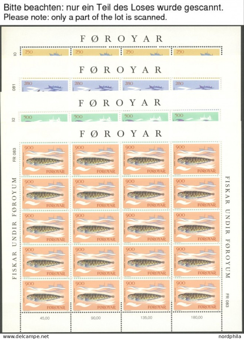 FÄRÖER 79-81,84-89KB O, 1983, Dampfschiffe, Europa, Fische, Je Im Kleinbogensatz, Ersttagsstempel, Pracht, Mi. 250.- - Isole Faroer