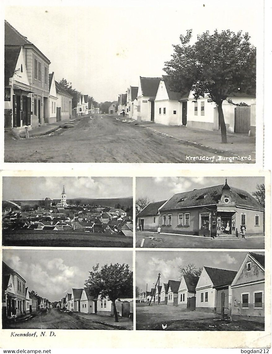 1932/41 - KRENSDORF  , 2 Stk.   Gute Zustand,  2 Scan - Eisenstadt