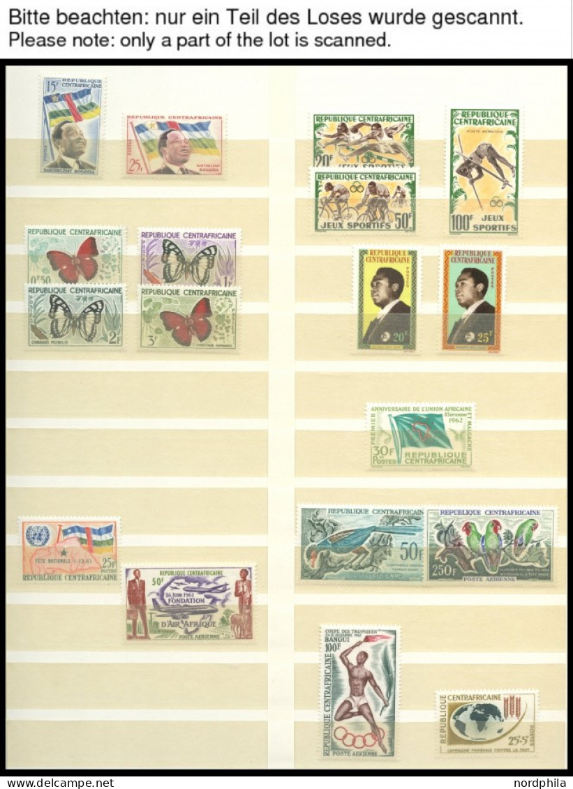 ZENTRALAFRIKANISCHE REPUB , 1959-68, Meist Kompletter Sammlungsteil In Postfrischer Prachterhaltung, Mi. 432.- - Centrafricaine (République)