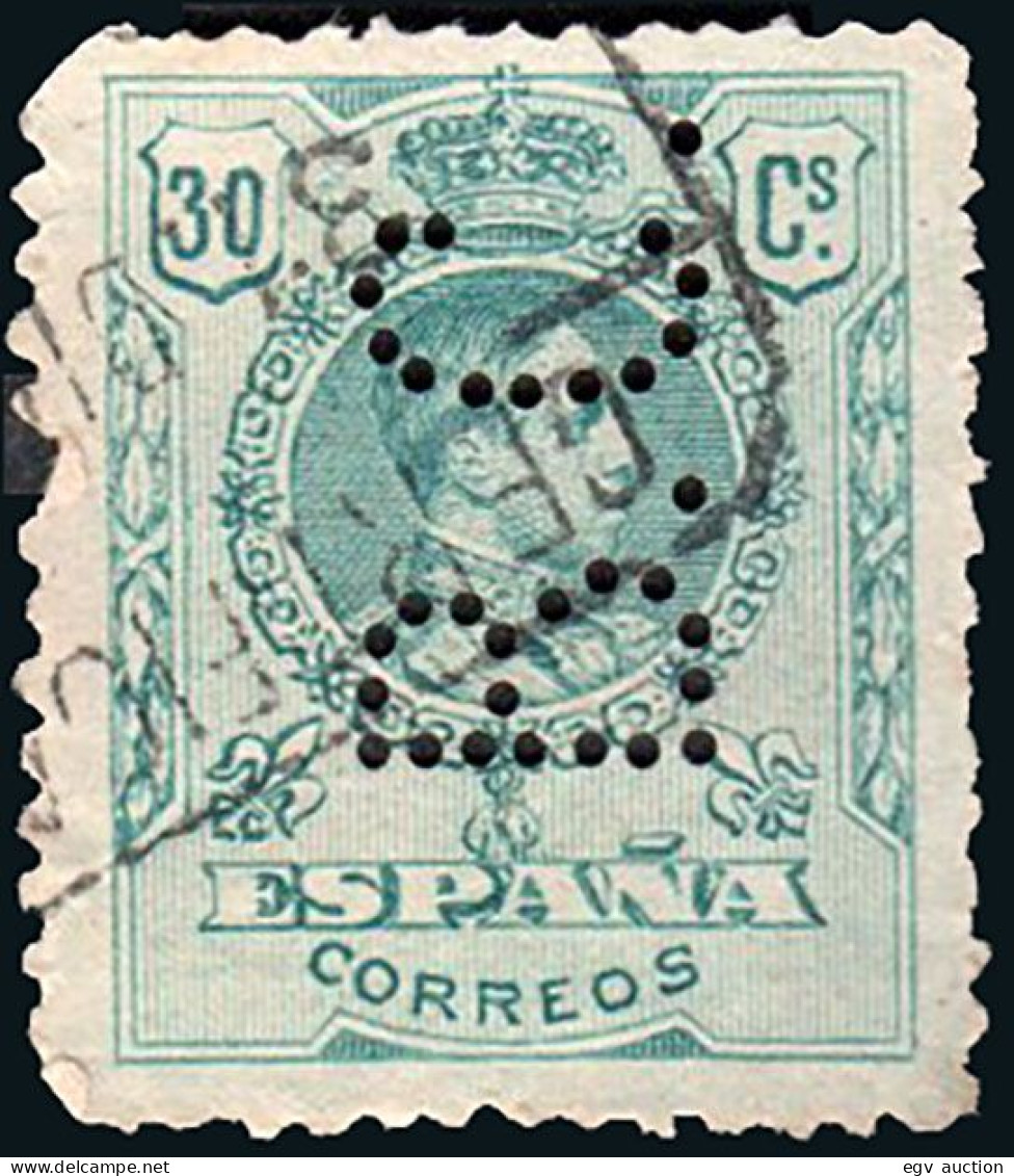 Madrid - Perforado - Edi O 275 - "B.C." Puntos Separados - Used Stamps
