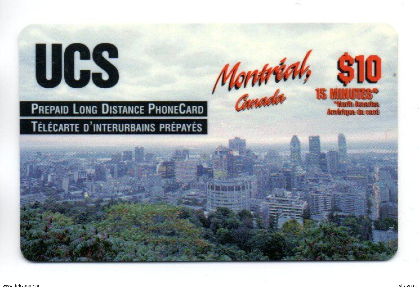 Montréal GSM Carte Prépayée Longue Distance CANADA Card (K 253) - Canada