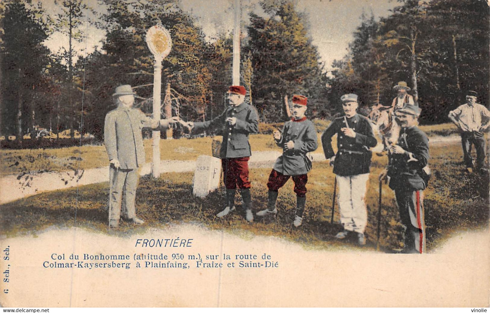 24-4902 : DOUANE. FRONTIERE. COL DU BONHOMME. ROUTE COLMAR-KAYSERSBERG A PLAINFAING FRAIZE ET SAINT-DIE - Customs