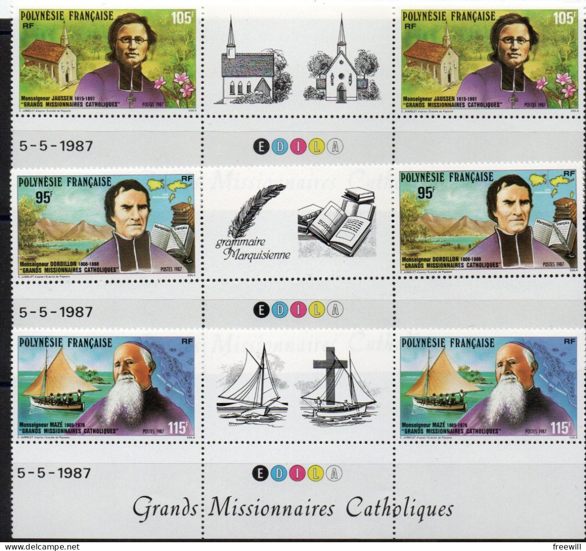 Polynésie Française   Timbres Divers - Various Stamps -Verschillende Postzegels XXX - Verzamelingen & Reeksen