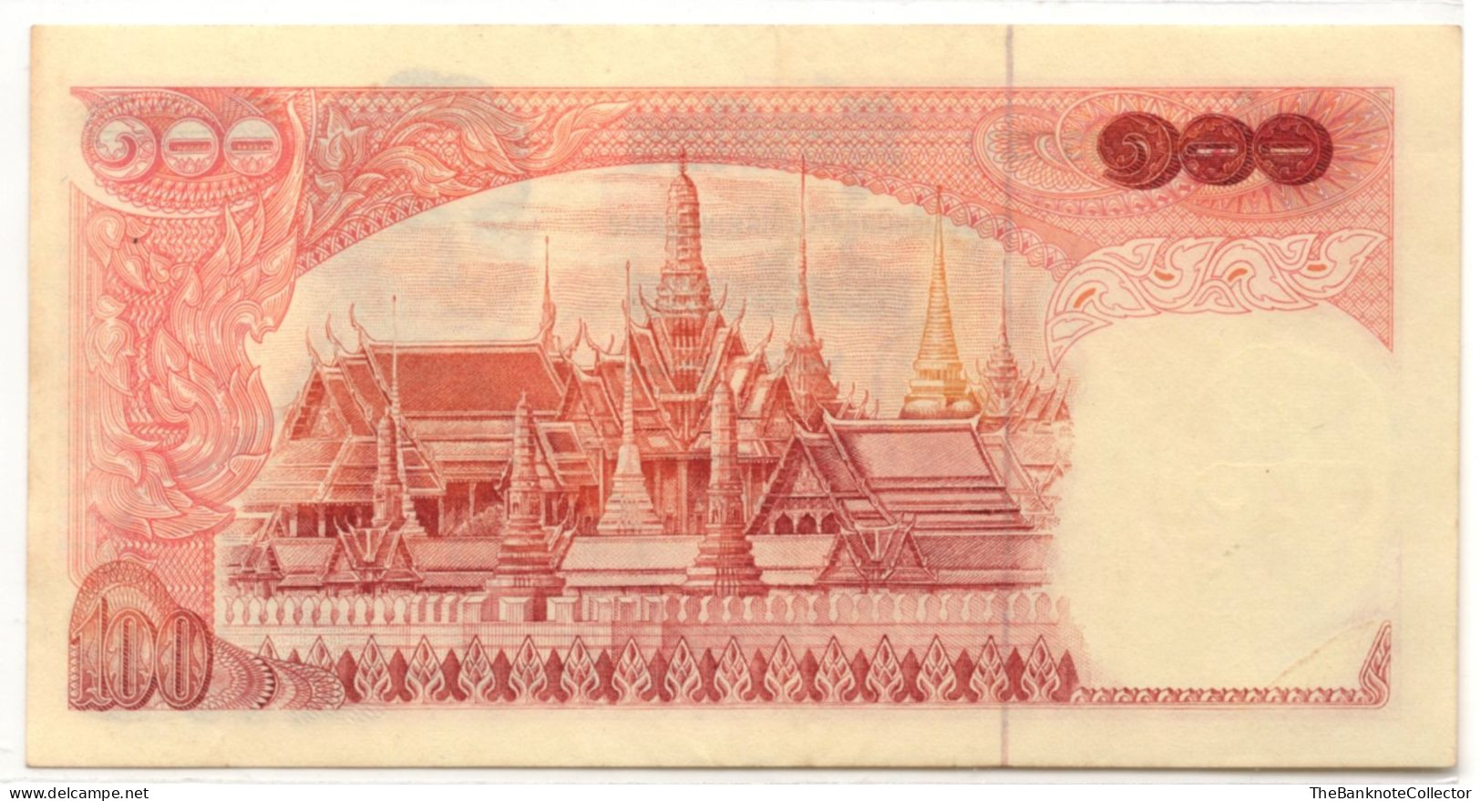 Thailand 100 Baht ND 1969 P-85 UNC Light Foxing - Tailandia