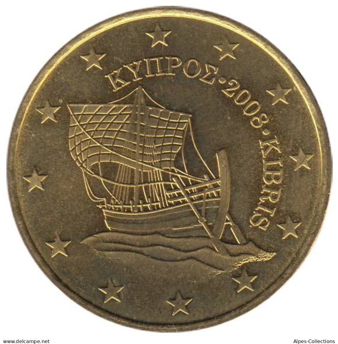 CH05008.1 - CHYPRE - 50 Cents D'euro - 2008 - Zypern