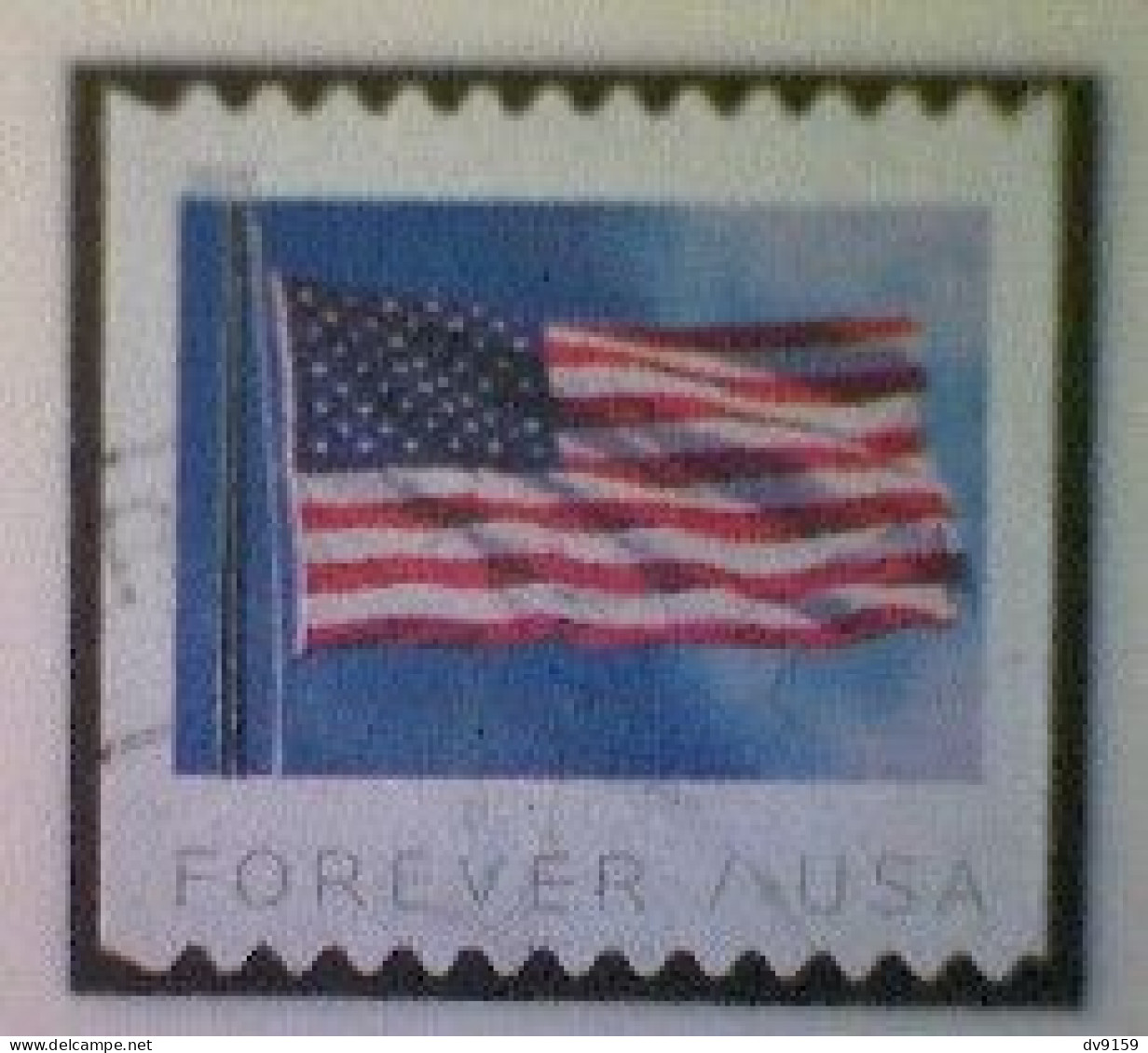 United States, Scott #5343, Used(o) Coil, 2019, Flag Definitive, (55¢) - Used Stamps