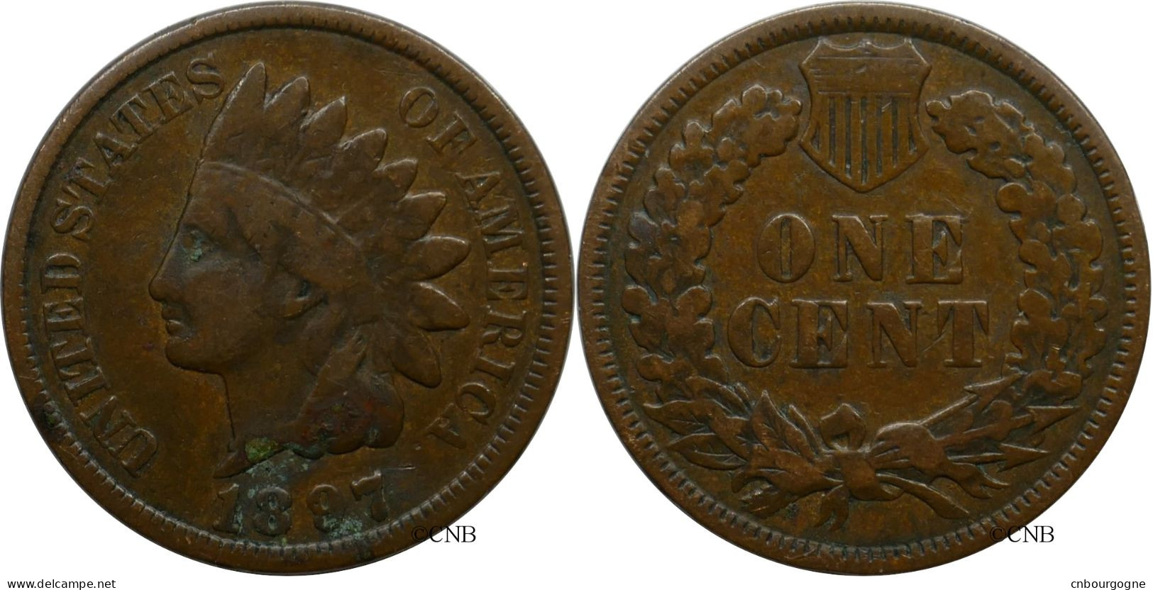 États-Unis - 1 Cent Indian Head 1897 - TB/VF25 - Mon5437 - 1859-1909: Indian Head