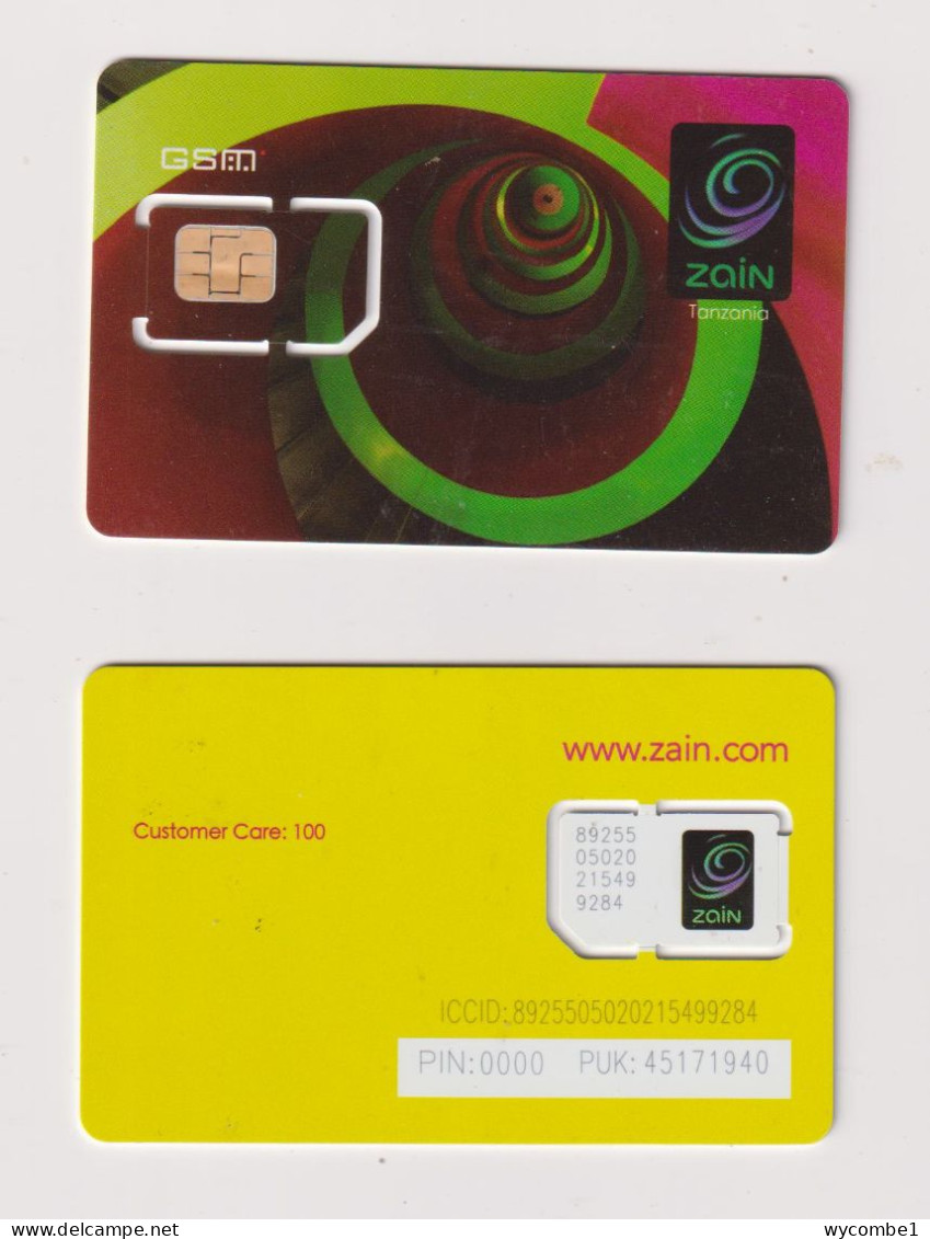 TANZANIA - Zain Unused Chip SIM Phonecard - Tanzania