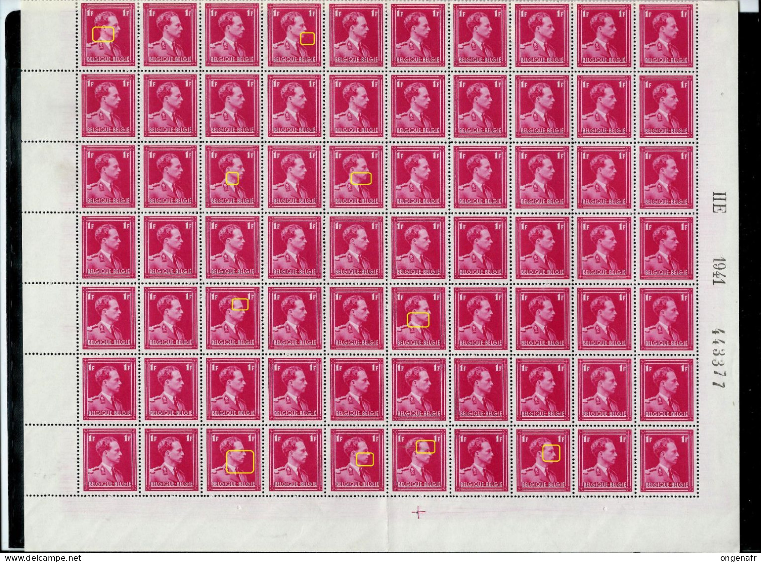 N° 428a Rose-carminé  Plusieurs Blocs Donc Var. Luppi Soit: 172 Timbres ( ** ) à 20% - 1936-1957 Col Ouvert