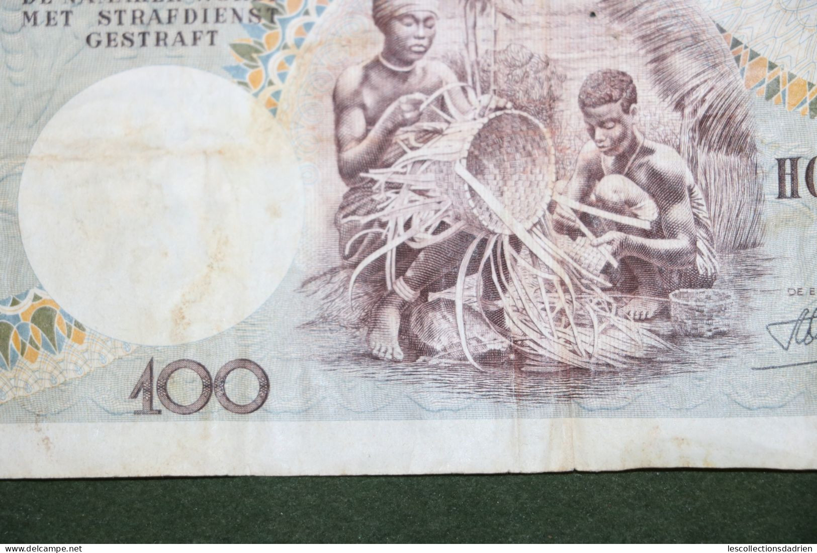 Billet de 100 francs Congo belge - 100 frank belgische Congo - Ruanda Urundi  1955 - banknote