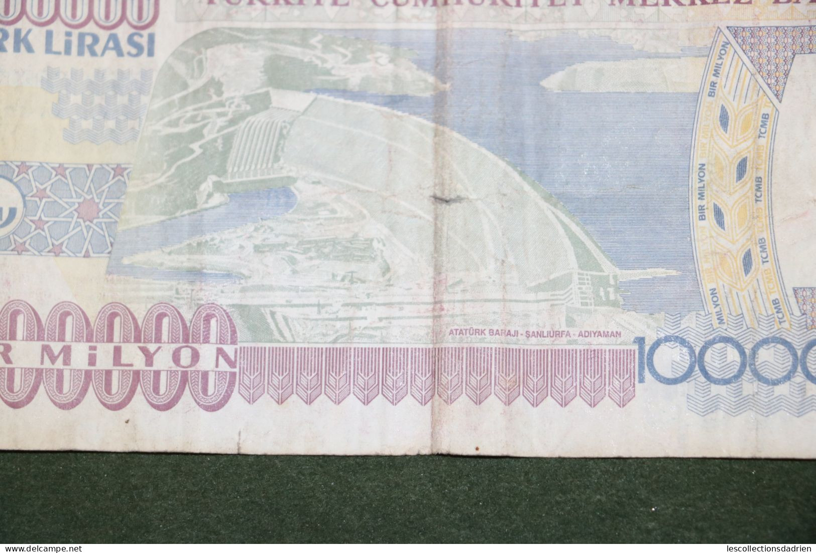 Billet de 1000000 lires turques Turquie - banknote Turkey