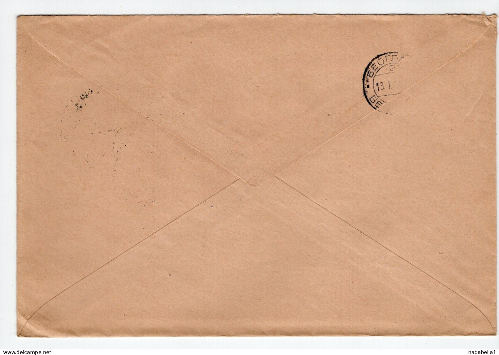 1934. KINGDOM OF YUGOSLAVIA,CROATIA,ZAGREB NAVY COMMAND OF THE 4th ARMY DISTRICT,OFFICIAL TO BELGRADE,POSTAGE DUE - Postage Due