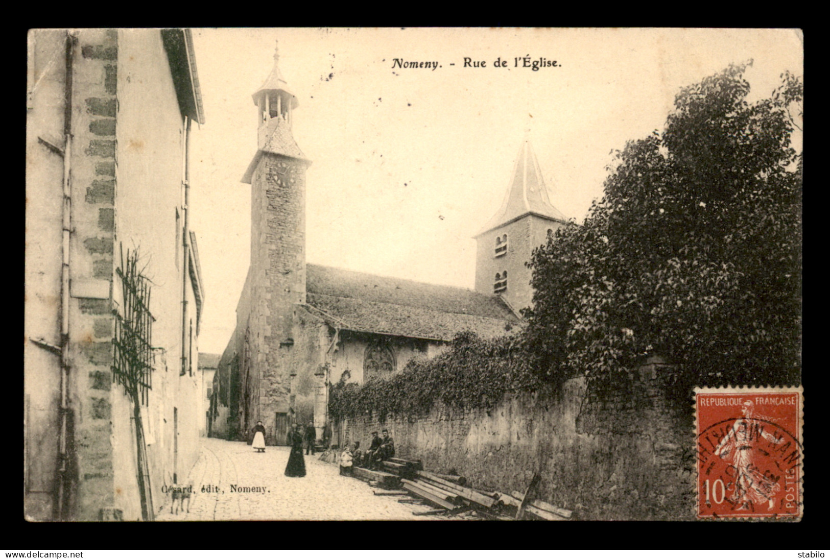 54 - NOMENY - RUE DE L'EGLISE - Nomeny