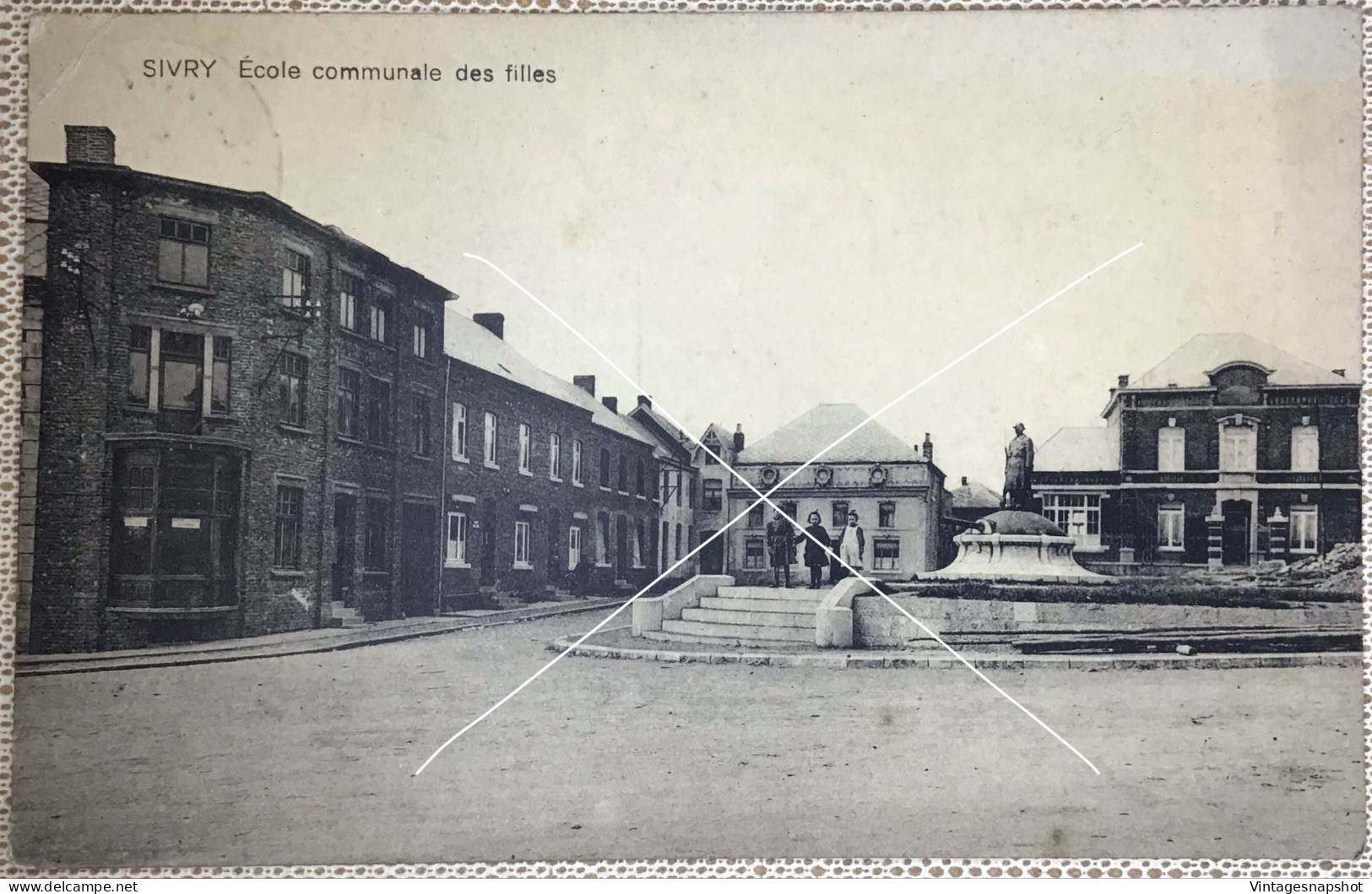 SIVRY école Communale Des Filles  CP édit Maison L’Abeille Hubert-L’évêque Postée En 1933 - Sivry-Rance