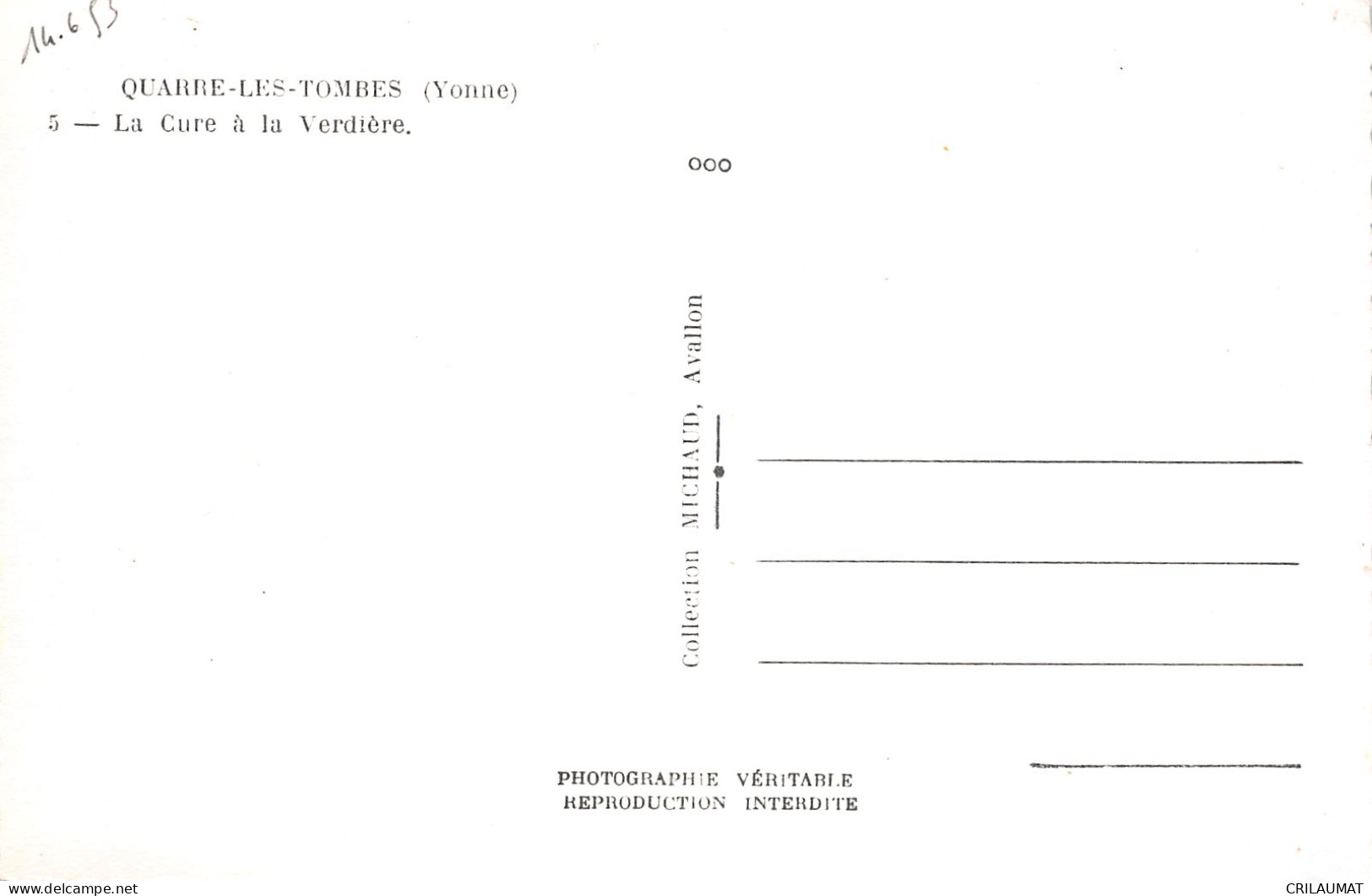 89-QUARRE LES TOMBES-N°T5052-A/0225 - Quarre Les Tombes