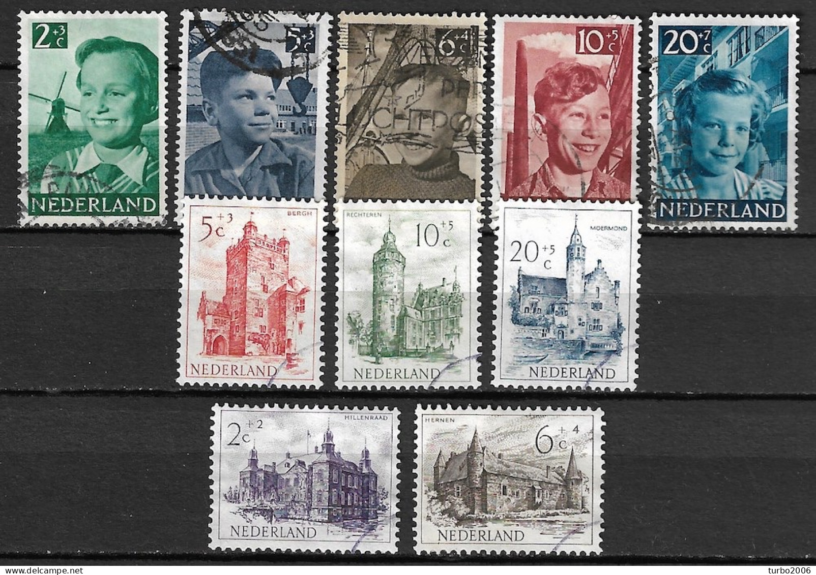 Nederland 1951 Complete Gestempelde Jaargang NVPH 568 / 577 - Full Years