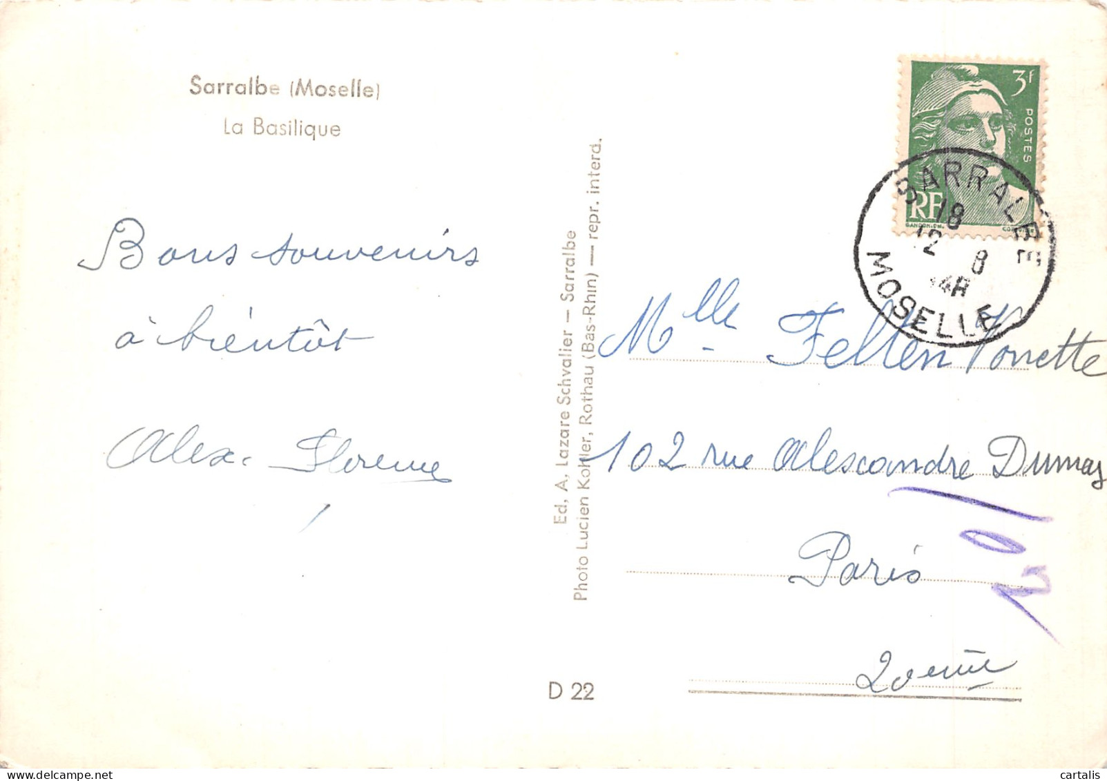 57-SARRALBE-N°4253-D/0183 - Sarralbe