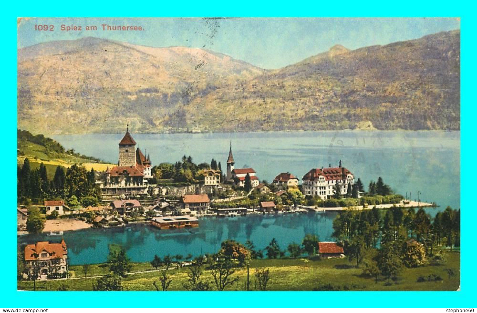 A784 / 159 Suisse Spiez Am Thunersee ( Cachet Timbre ) - Spiez