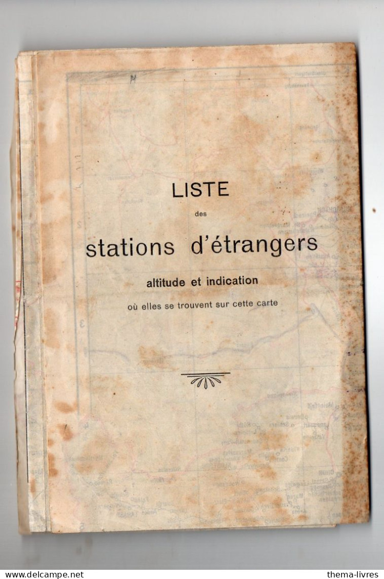 (Suisse) Liste Des Stations D'étrangers, Altitude Et Indication Où Elles Se Trouvent...(PPP47212) - Other & Unclassified