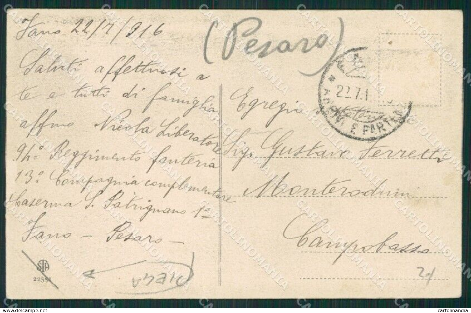 Ascoli Piceno Fano PIEGA Cartolina KV3194 - Ascoli Piceno