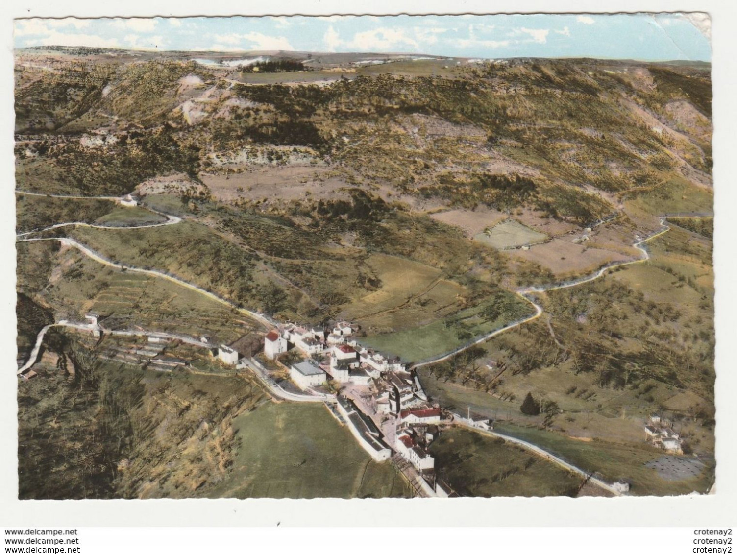 48 LE POMPIDOU N°180.87 Vue Générale Aérienne La Corniche Des Cévennes VOIR DOS Et Flamme De FLORAC En 1974 - Florac