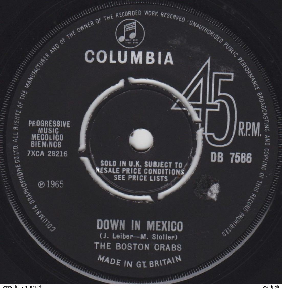 THE BOSTON CRABS - Down In Mexico - Sonstige - Englische Musik