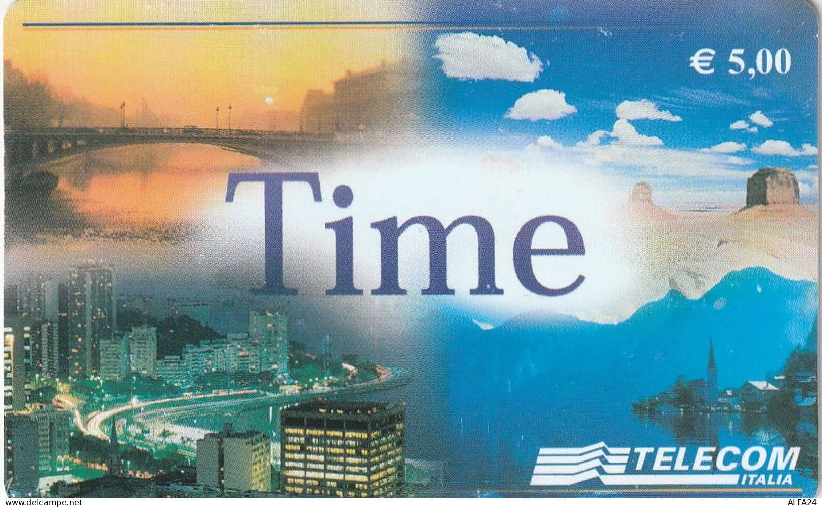 PREPAID PHONE CARD ITALIA TIME TELECOM (CZ1293 - Cartes GSM Prépayées & Recharges