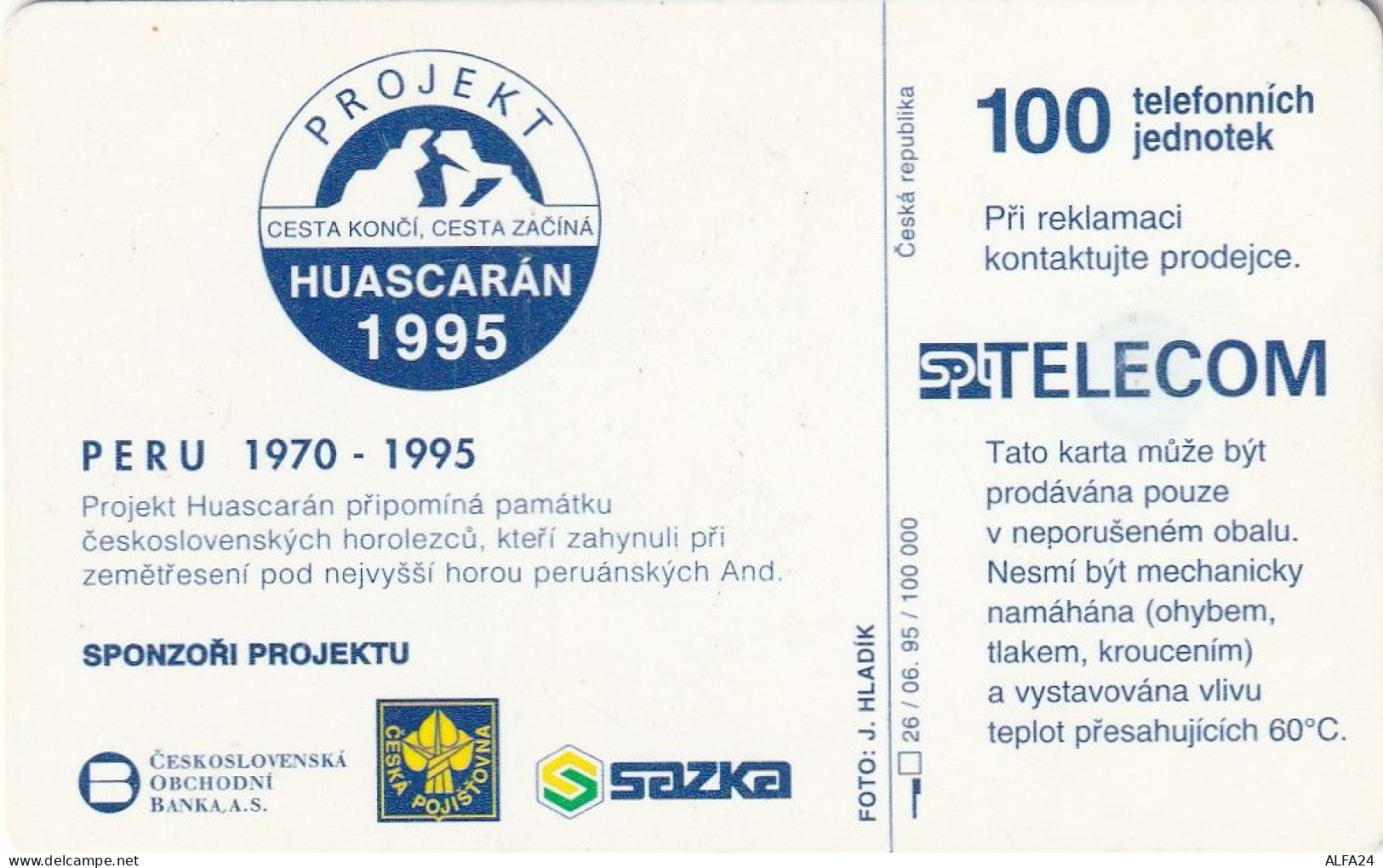 PHONE CARD REP.CECA  (CZ1152 - Tchéquie