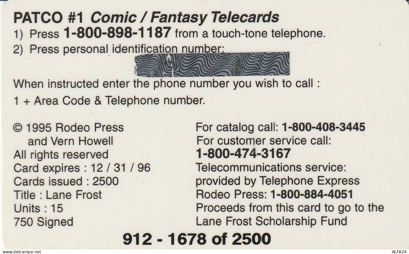 PREPAID PHONE CARD USA  (CZ1098 - Autres & Non Classés