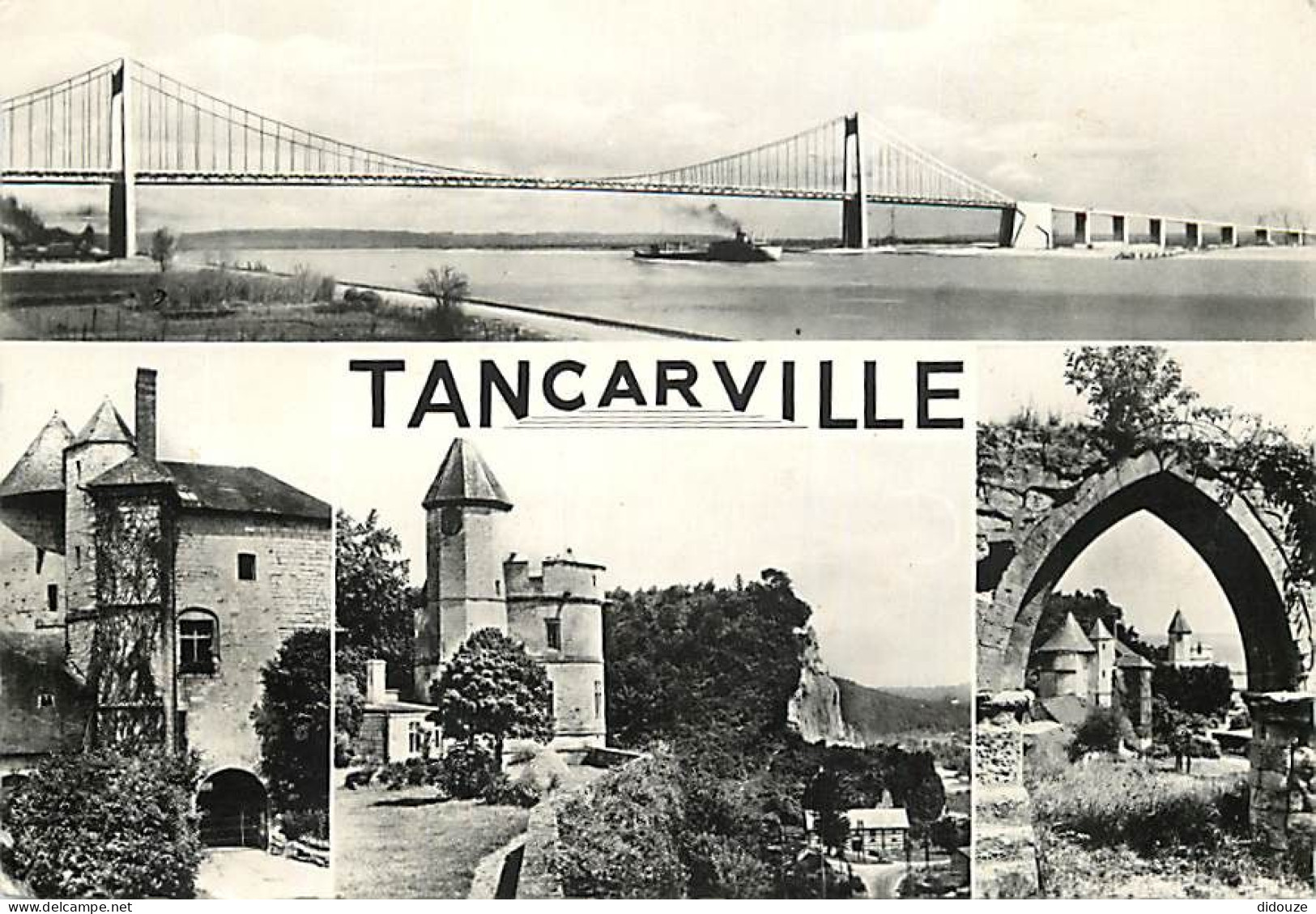 76 - Tancarville - Multivues - Mention Photographie Véritable - CPSM Grand Format - Etat Pli Visible - Voir Scans Recto- - Tancarville