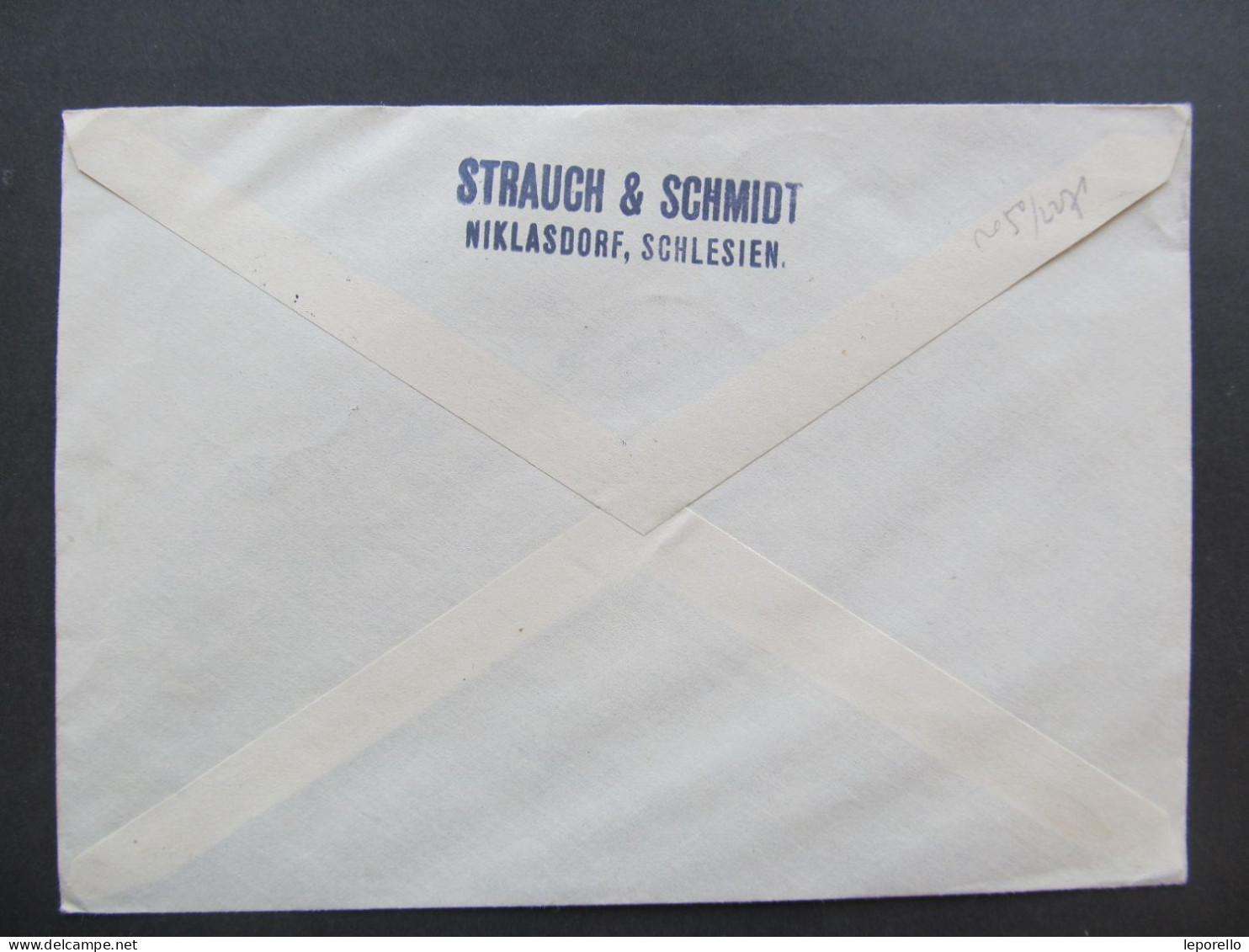 BRIEF Mikulovice Jeseník Niklasdorf Sudetenland 1938 Strauch +Schmidt / P8576 - Région Des Sudètes