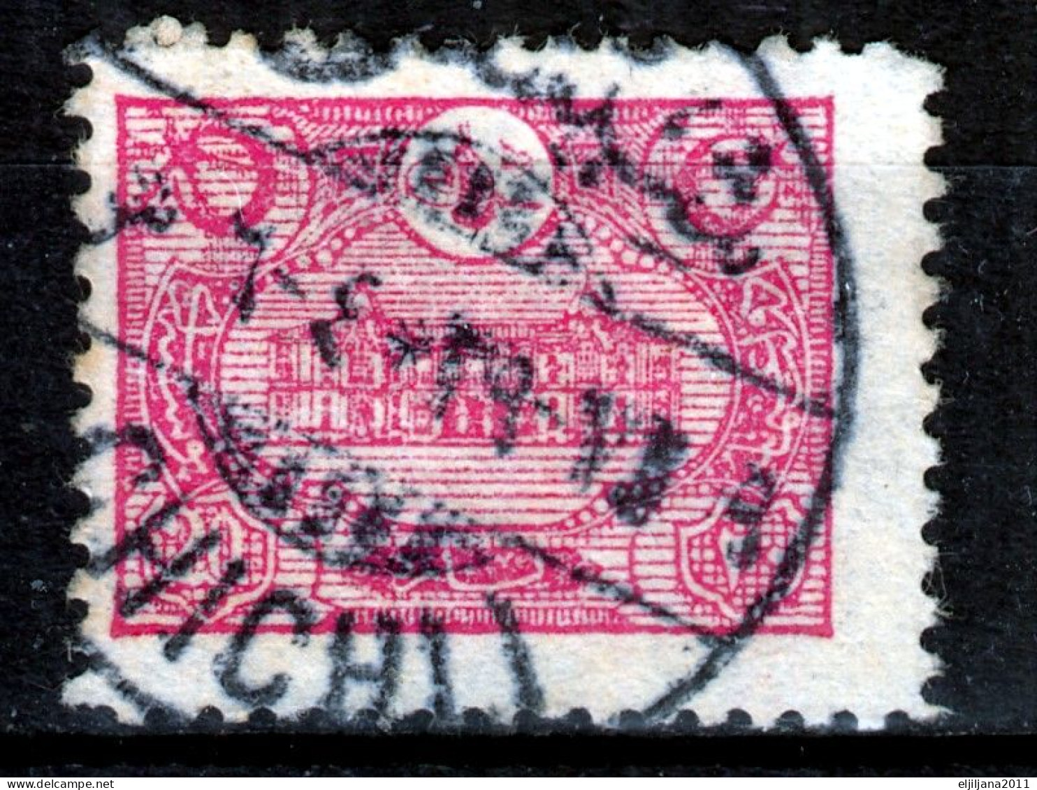 ⁕ Turkey 1913 ⁕ Ottoman Empire /  Main post office Constantinople ⁕ 19v used- nice postmark - see scan