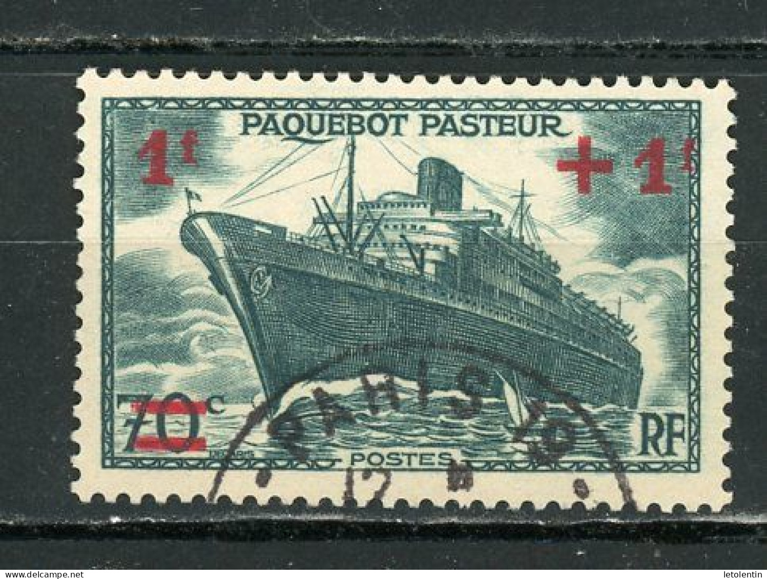 FRANCE - LE PASTEUR - N° Yvert 502 Obli. Ronde De PARIS - Used Stamps