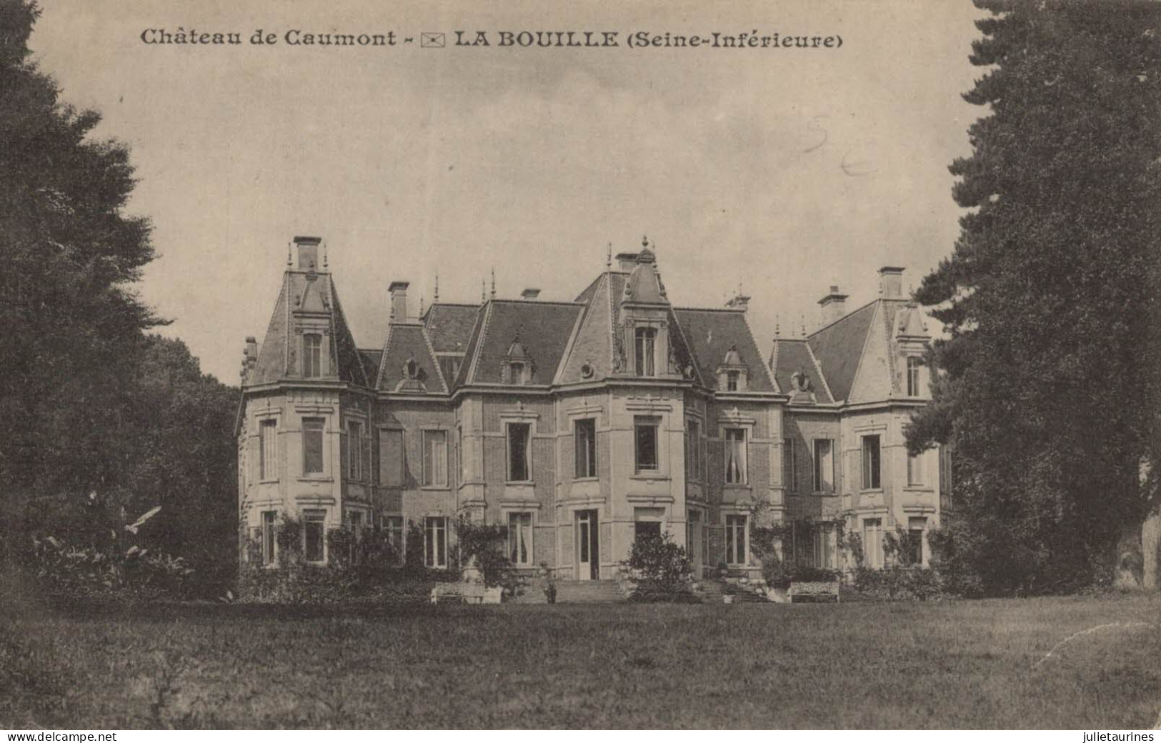 76 LA BOUILLE CHATEAU DE CAUMONT CPA BON ETAT - La Bouille