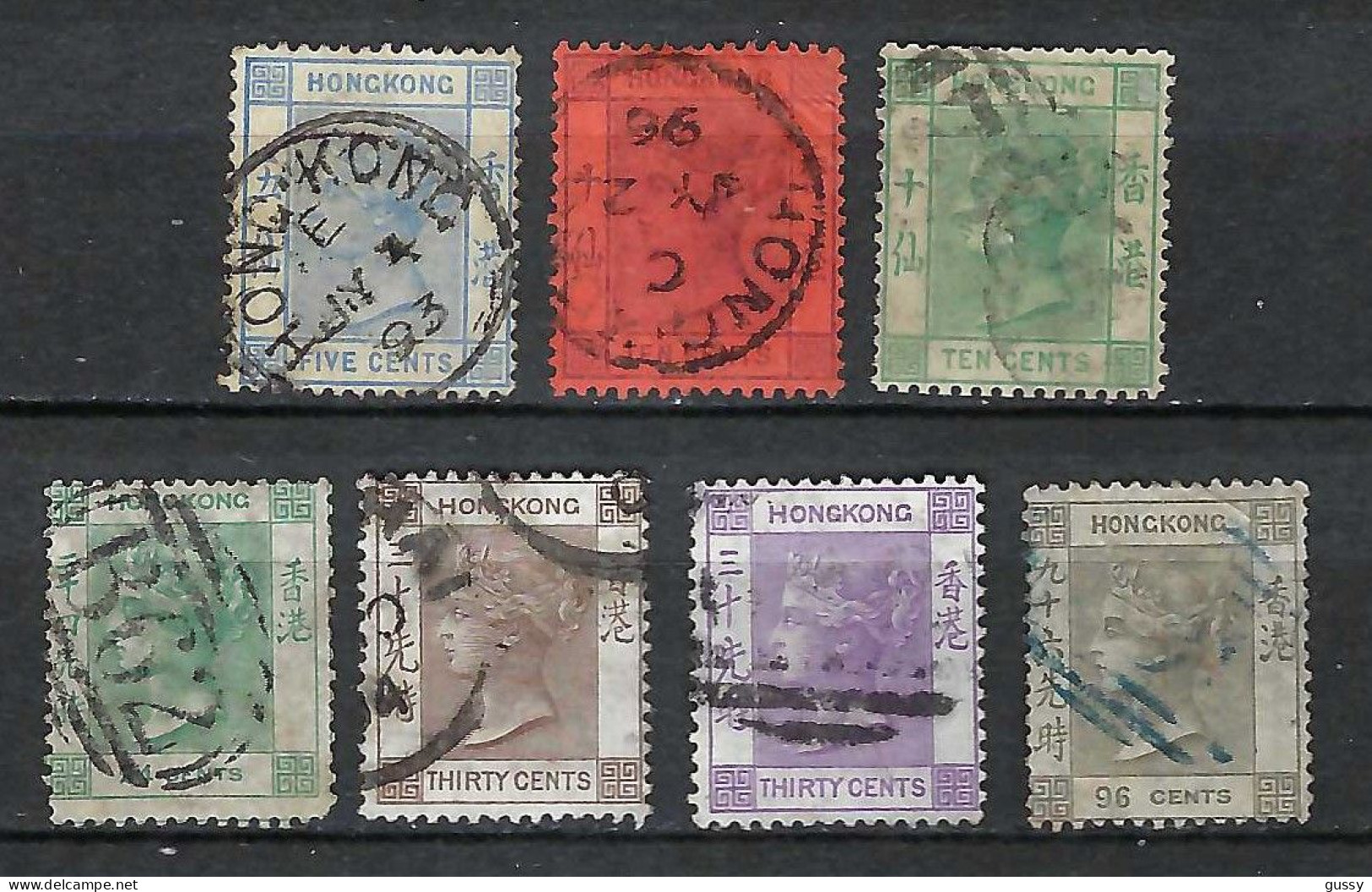 HONG KONG Ca.1870-90: Lot D' Obl. - Used Stamps